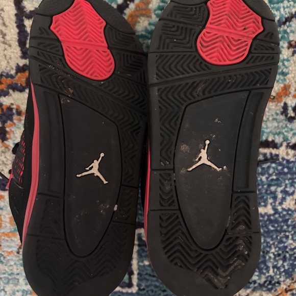 Jordan 4 retro red kids size 3 - Picture 4 of 4